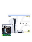 Playstation 5 Disc Console (Model Group - Slim) &Amp; Ea Sports&Trade; Fc 24 - + Additional Dualsense Wireless Controller White