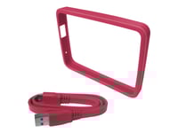 Wd Grip Pack Wdbzby0000npm - Skydd För Extern Hårddisk - Fuscia - För My Passport Ultra Wdbgpu0010bbk, Wdbgpu0010bbl, Wdbgpu0010bby, Wdbgpu0010bwt