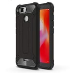 AUSKAS-UK Shockproof Protective Case For Xiaomi Magic Armor TPU + PC Combination Case for Xiaomi Redmi 6 (Black) Combination Case (Color : Black)