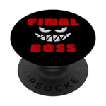 Final-Boss !, Funny Gamer Wrestling Profitez du jeu pour le plaisir PopSockets PopGrip Interchangeable