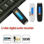 Mini Usb Digital Pen Audio Voice Recorder Flash Drive U-disk H Black Without Memory
