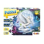 CRAZE 200 pièces Moonlight Pegasus Enfant 8 Ans Licorne Animaux Puzzle 3D 30196, Multicolore