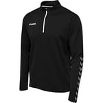 hummel Men's Authentic Half Zip Sweatshirt Black/White