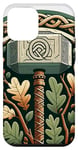 Coque pour iPhone 12 mini Marteau de Thors et feuille de chêne