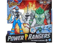 Power Rangers Dino Fury Battle Attackers - Blue Ranger VS Shockhorn