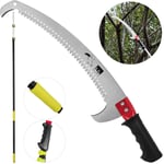 Unbranded Telescopic Pole Saw Tree Pruner 4.2M Extendable Chainsaw Home Garden Hedge High Branch Tri