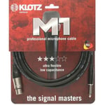 Klotz M1FP1K0500 câble micro XLR femelle 3 broches - jack 6.35 mm mâle 5 mètres