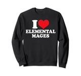 I Heart Elemental Mages, I Love Elemental Mages Custom Sweatshirt
