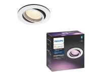 Philips Hue White and Color Ambiance Centura - Infälld spotlight - LED-glödlampa - 1 uttag - GU10 - 5.7 W (motsvarande 32 W) - klass A+ - 16 miljoner färger - 2000-6500 K - vit