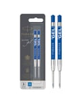 Parker Gel Pen Refills | Keskikokoinen kärki (0.7mm) | Blue QUINK Ink | 2 kpl