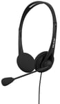 Acutek Headset M611 Volume Controll + 2x3.5 Adapter Kuuloke Mikrofoni 3,5 Mm Jakkiliitin Stereo
