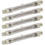 Live-wire-direct 5 x 78 mm 240 V Eco 120 W = 150 W Ha1 R7s Linjär halogenlampa Rörljusstrålkastare