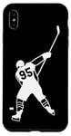 iPhone XS Max #95 Number 95 Hockey Player Puck Black Background Case