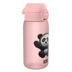 ion8 Lekkasjesikker drikkeflaske for barn 350 m Panda / rose - Bare i dag: 10x mer babypoints