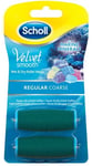 Scholl Refill Velvet Smooth Regular Coarse raspirulla, 2 kpl