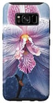 Coque pour Galaxy S8 Fleur d'orchidée congelée