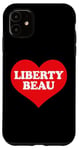 Coque pour iPhone 11 J'aime Liberty Beau, j'aime Liberty Beau Custom