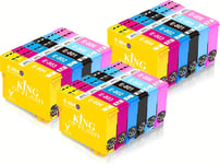 KING OF FLASH Compatible Printer Ink Cartridges For Epson T0807 - Epson Stylus RX560, RX585, RX685, R265, R285, R360, PX650, PX50, PX700W, PX710W, PX800FW, PX810FW, P50 Printers (3 Set of 6)