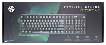 HP Gaming Keyboard Pavilion 550 Red Mechanical Switches 9LY71AA - GB Layout.