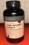 Pureclinica Triple Strength Omega 3 1000mg - 180 Soft gel Capsule Exp 2026 (1H)