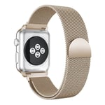 Apple Watch 45mm Series 8 Armband Milanese Loop, champagneguld