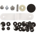Prym Tryckknappar + Verktyg - 10 st Svarta Knappar Dia: 15 mm