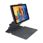 ZAGG Pro Keys - Clavier et étui - avec trackpad - rétro-éclairé - Bluetooth - QWERTY - R.-U. - noir clavier, noir étui - pour Apple 10.2-inch iPad (7ème génération, 8ème génération)