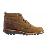 Kickers Kick Hi Mash Up Lace-Up Brown Smooth Leather Mens Boots 1 15751