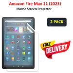 2 x Clear Screen Protector Guard For Amazon Fire Max 11 (2023) 13th Generation