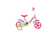 Dino Peppa Pig Kids 10in Bike Bicycle With Stabilisers Pink Girls Cycling