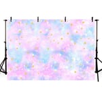 MEHOFOND 7x5ft Backdrop Rainbow Happy Birthday Party Background Gold Stars Color Fantasy Kid Girl Photography Studio Photoshoot Decor Banner Portrait Photo Booth Props Supplies