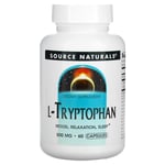 Source Naturals L-Tryptophan 500mg 60 Tablets, Active Form Mood Relaxation Sleep