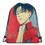 jiadourun Drawstring Bags Anime At-Ta-Ck On Tit-An Le-Vi Unisex Travel Backpack Sport Gym Backpacks Shopping Storage Bag