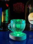 Clas Ohlson Lysande glasunderlägg LED RGB, batteridrivet, 2-pack