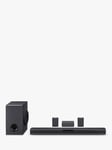 LG SQC4R Bluetooth Soundbar with Wireless Subwoofer & Rear Speakers, Black