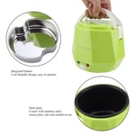 (Green)12V 100W 1.3 L Electric Portable Multifunctional Rice Cooker Food Steamer