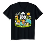 Youth Funny jungle safari animals balloons tee, Off To The Zoo T-Shirt