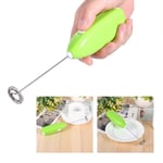 (Green)4 Colors Electric Mixer Stirrer Mini Blender Fashionable Hot Drinks Milk