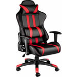 Fauteuil de bureau chaise siège sport gamer avec coussin de tête et lombaires noir/rouge - Noir