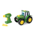 John Deere Build A Johnny Tractor, 16 Piece Building Farm Toy Car, Tractor To...