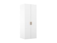 Armoire penderie blanche 4 tiroirs GoodHome Atomia H. 187,5 x L. 75 x P. 58 cm
