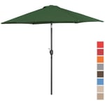 Uniprodo Kakkoslaatu Aurinkovarjo suuri - vihreä kuusikulmainen Ø 270 cm kallistettava