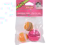Zolux Cat Toys 3 Different Balls 4 Cm