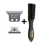 Wahl Detailer T-Wide Replacement Sharp Hair Blade Silver - Fade Brush By Tb-pro