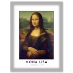 Leonardo Da Vinci Mona Lisa Portrait Painting Artwork Framed Wall Art Print A4