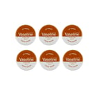 6 x Vaseline Lip Therapy Cocoa Butter Tin 20G