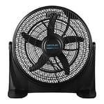 Cecotec Floor Fans EnergySilence 2000 FloorFlow - 90W, 20 Inch Diameter, 3 Speed, 5 Aerodynamic Blades, Ease Of Use And Maximum Safety