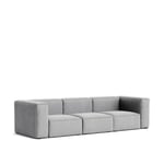 HAY - Mags Soft 3 Seater Combination 1 - Dark Grey Stitching - Cat.4 - Hallingdal 65 130 - Soffor