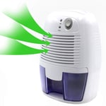 Dehumidifier 500ml Compact and Portable Mini Air Dehumidifier for Damp, Mould, Moisture in Home, Kitchen, Bedroom, Caravan, Office, Garage, Bathroom, Basement