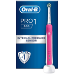 Oral-B PRO600PNK Electric Rechargeable Toothbrush With Pressure Sensor- Pink